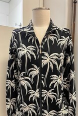 Beachtime Beach Time PLSB  Palm Print Zip Up L/S Jacket