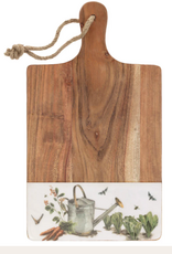 Boston International Garden Watering Can Wood Charcuterie Board