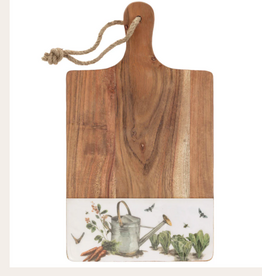 Boston International Garden Watering Can Wood Charcuterie Board