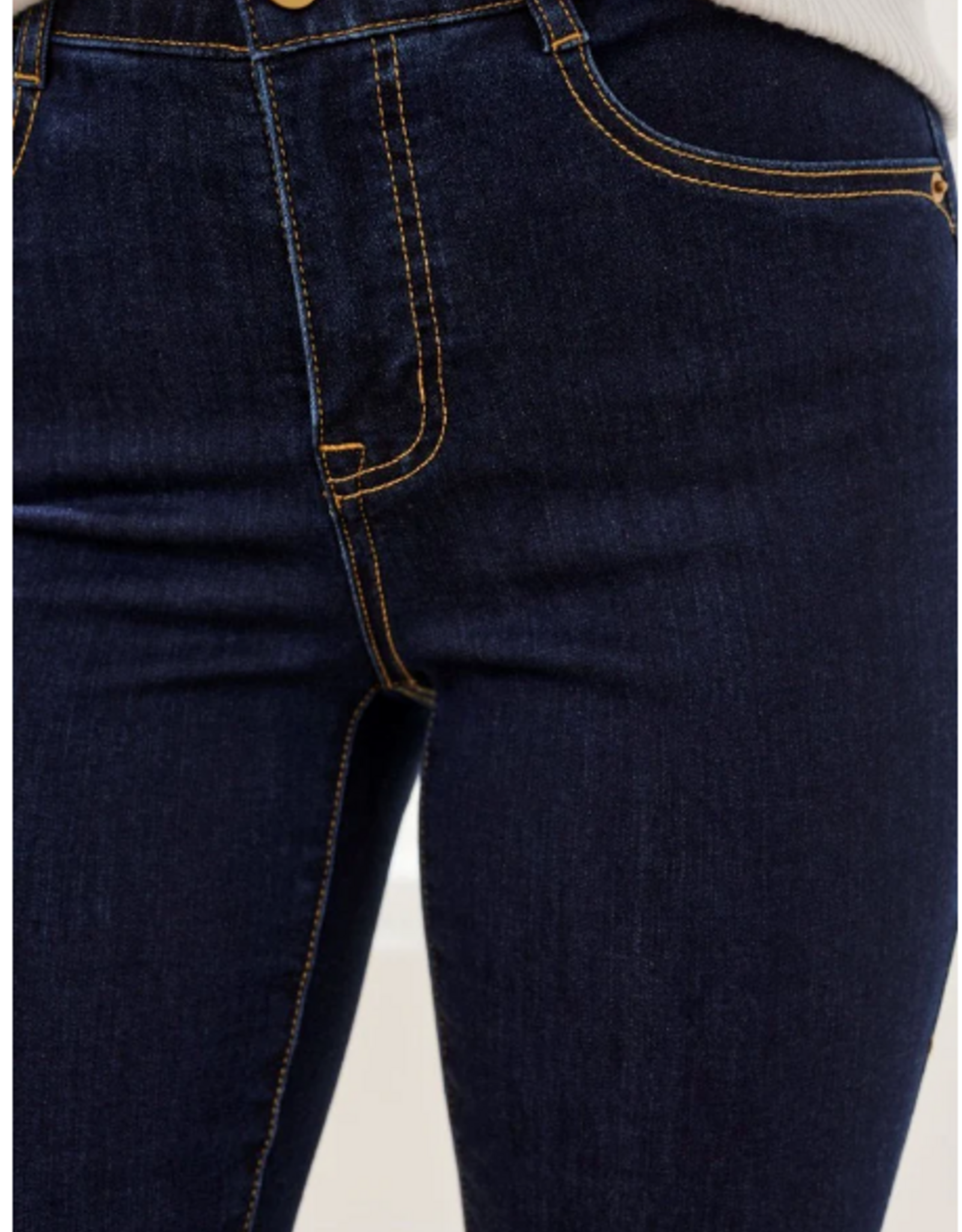 Tribal Tribal Rinse Blue Sophia Curvy Micro Flare Jean