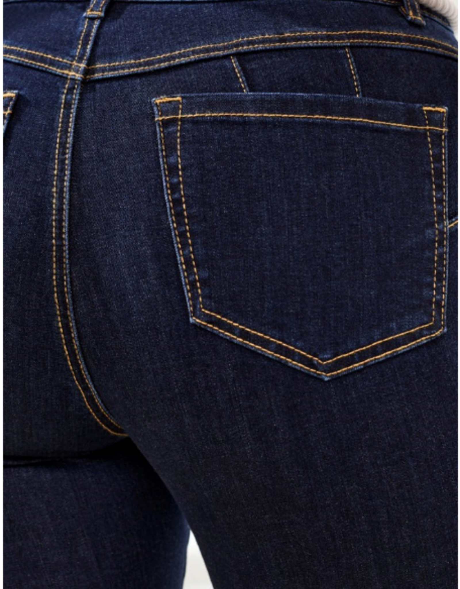 Tribal Tribal Rinse Blue Sophia Curvy Micro Flare Jean