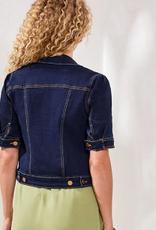 Tribal Tribal Rinse Denim Wash  Elbow Sleeve Jean Jacket