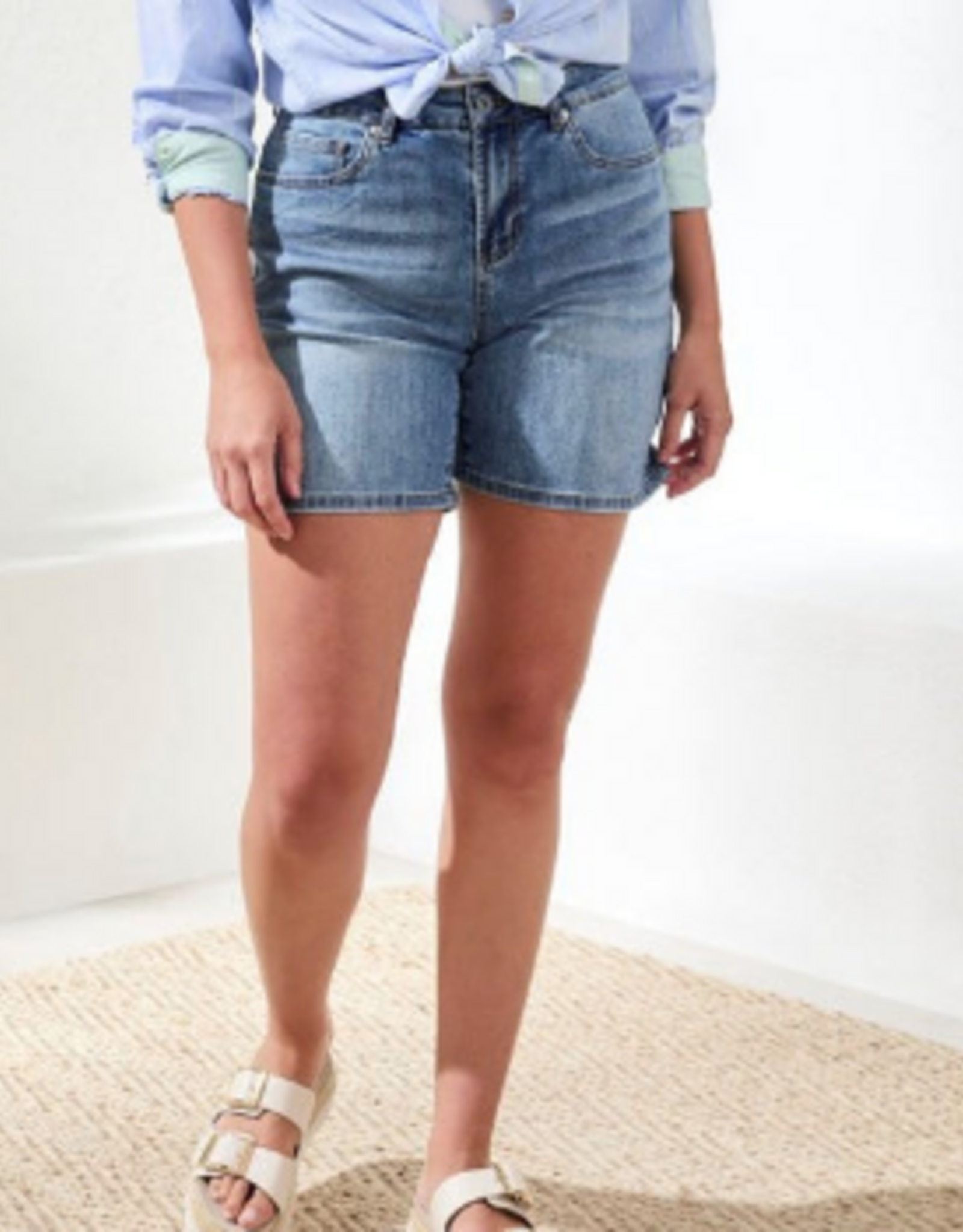Tribal Tribal Pebble Blue Girlfriend Short