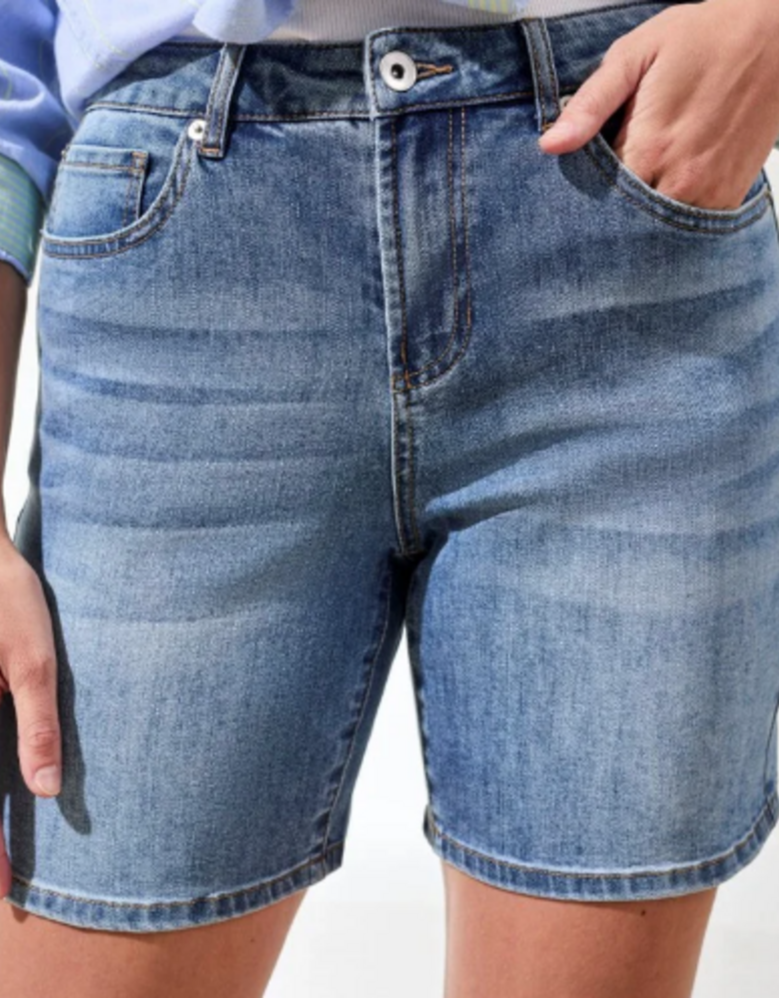 Tribal Tribal Pebble Blue Girlfriend Short