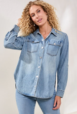 Tribal Tribal Ocean Wash Classic Soft Denim Shirt