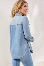 Tribal Tribal Ocean Wash Classic Soft Denim Shirt