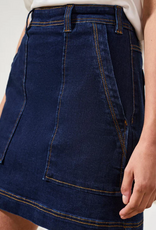 Tribal Tribal Rinse Denim Audrey Pull On Skort