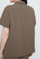 Renuar Renuar  Khaki S/S V-Neck Top