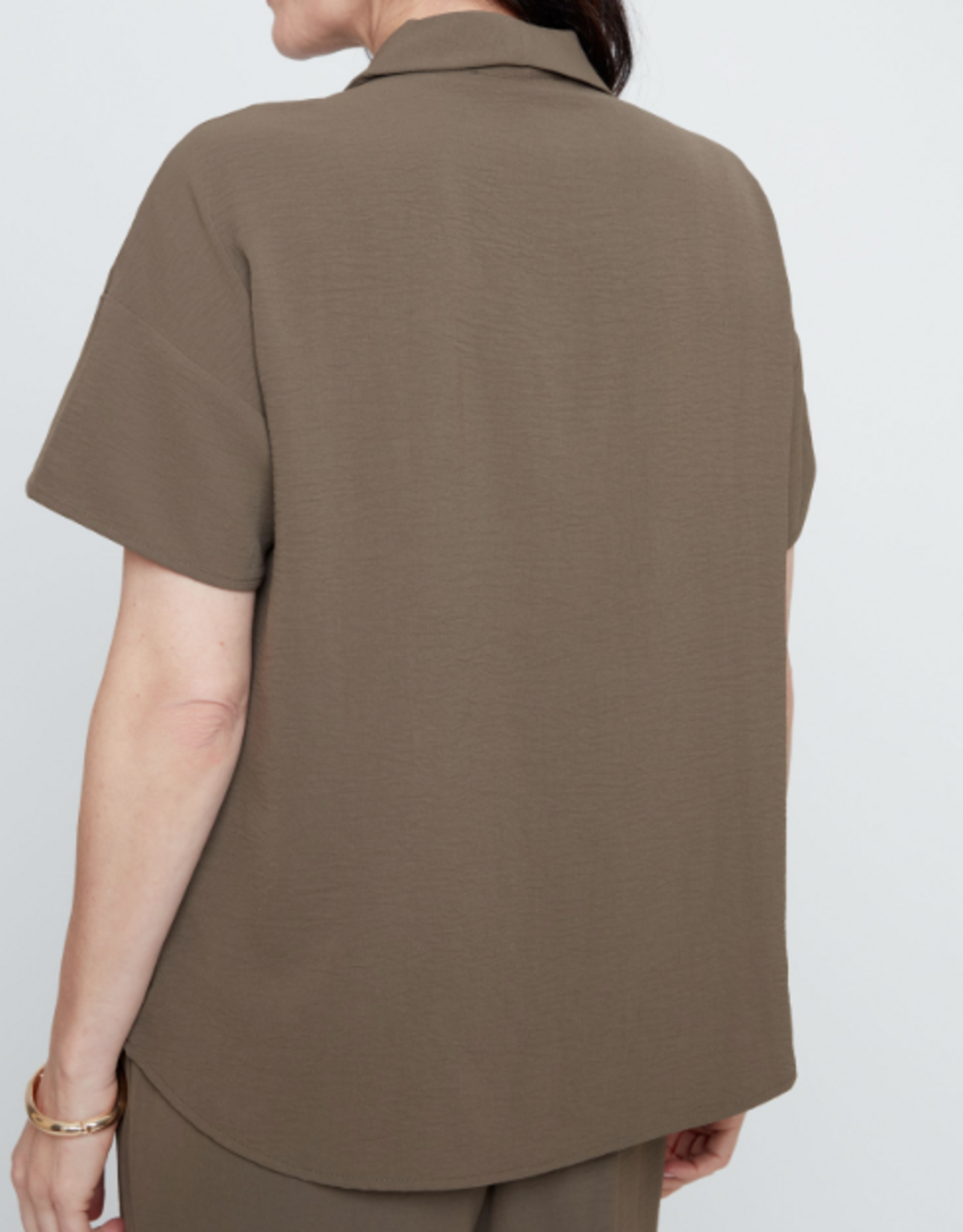 Renuar Renuar  Khaki S/S V-Neck Top