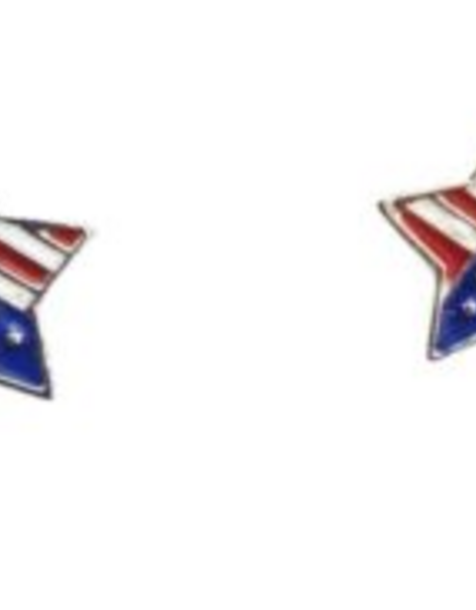 Coronet Coronet Patriotic Am. Flag Star Earring