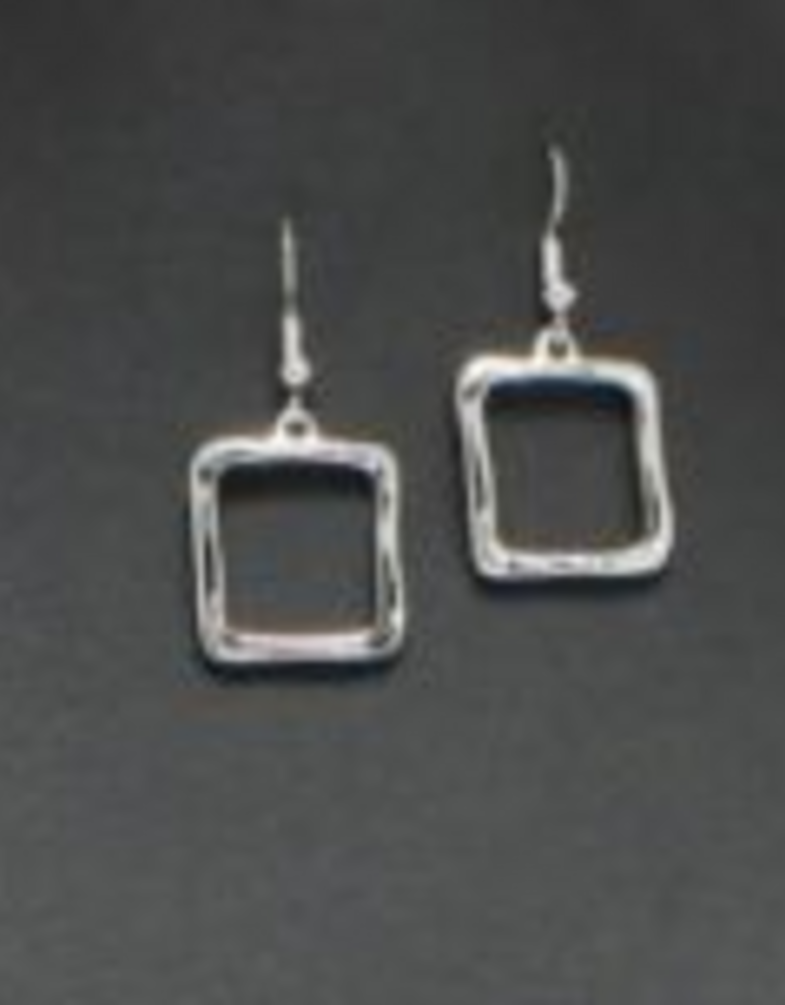 Coronet Coronet Silver Square Outline Earring