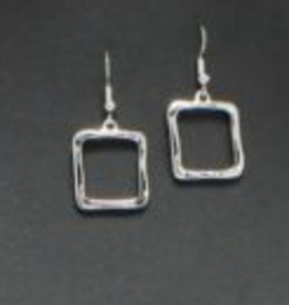 Coronet Coronet Silver Square Outline Earring