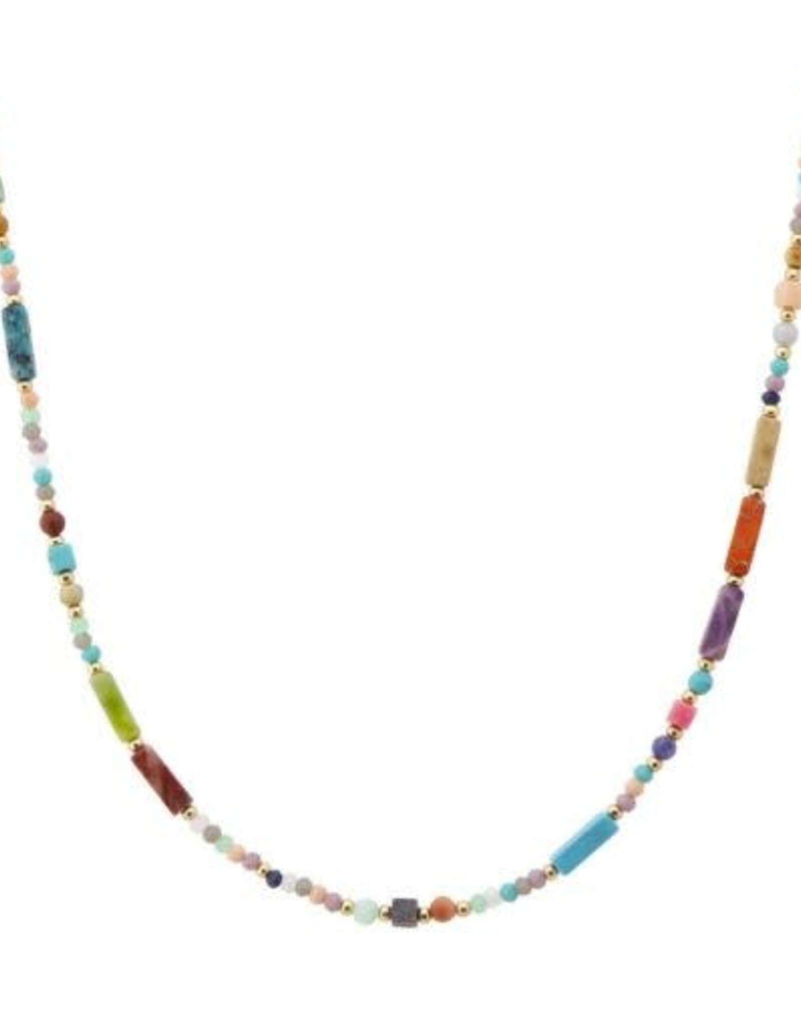 Coronet Coronet Mixed Multi Bead Gold Necklace