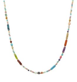 Coronet Coronet Mixed Multi Bead Gold Necklace
