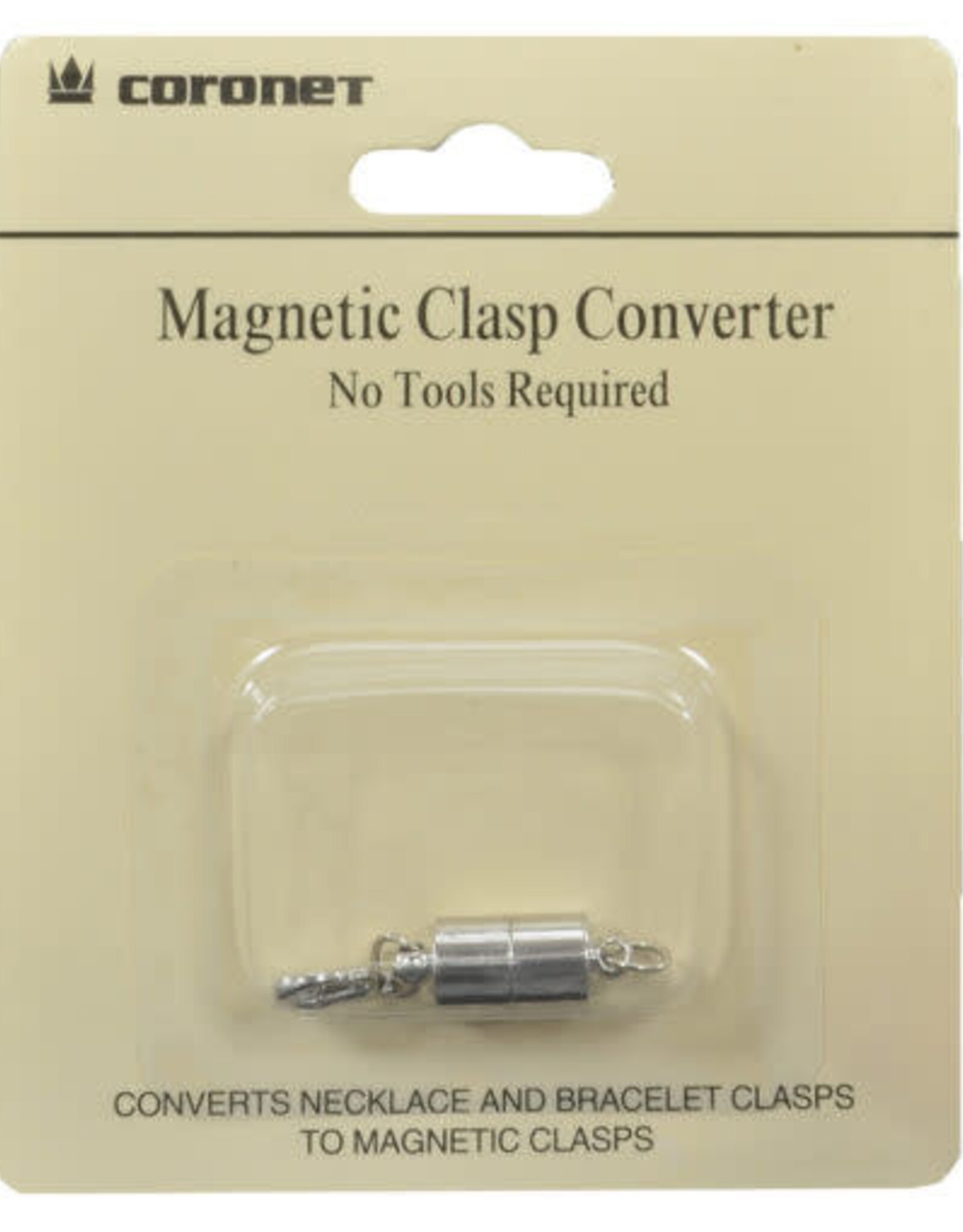 Coronet Jewelry Co Coronet Gold/Silver Barrel Magnetic Clasp for Necklace