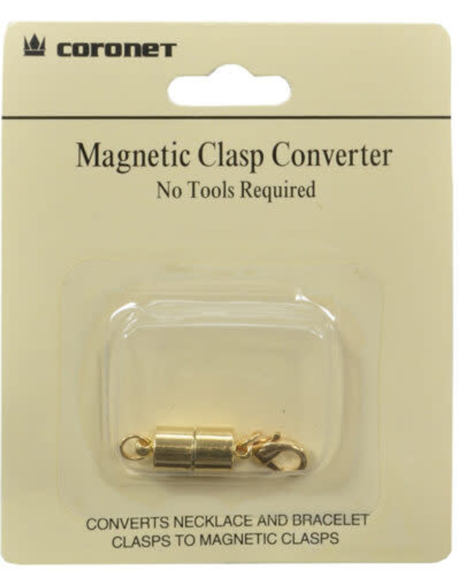 Coronet Jewelry Co Coronet Gold/Silver Barrel Magnetic Clasp for Necklace