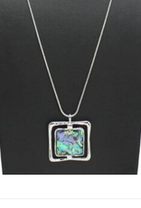 Coronet Coronet Gold Abalone Square Necklace