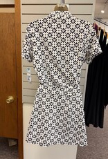 Beachtime Beach Time GMDN  Floral Print S/S 1/2 Zip Top