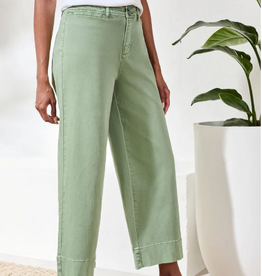 Tribal Tribal Moss High Rise Fly Front Palazzo Pant