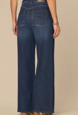 Democracy Democracy Indigo Ultra Skyrise  Petite Wide Leg Jeans