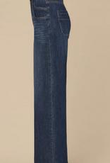 Democracy Democracy Indigo Ultra Skyrise  Petite Wide Leg Jeans