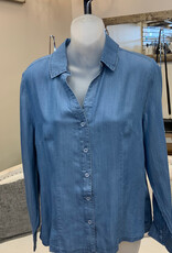 Lulu B Lulu B DNLA  Chambray  Button Up L/S Top