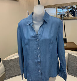Lulu B Lulu B DNLA  Chambray  Button Up L/S Top