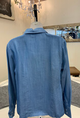 Lulu B Lulu B DNLA  Chambray  Button Up L/S Top