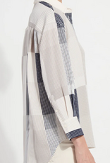 Lysse Lysse  Jessica 3/4 Sleeve Cropped Print  L/S Shirt