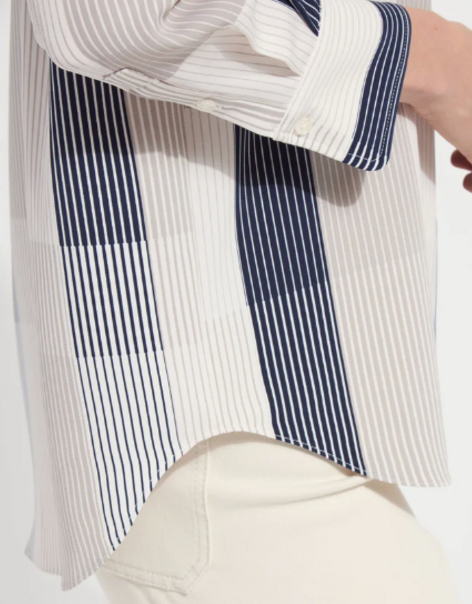 Lysse Lysse  Jessica 3/4 Sleeve Cropped Print  L/S Shirt