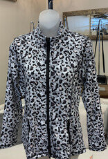 Lulu B Lulu B Leopard Print Zip Up Jacket