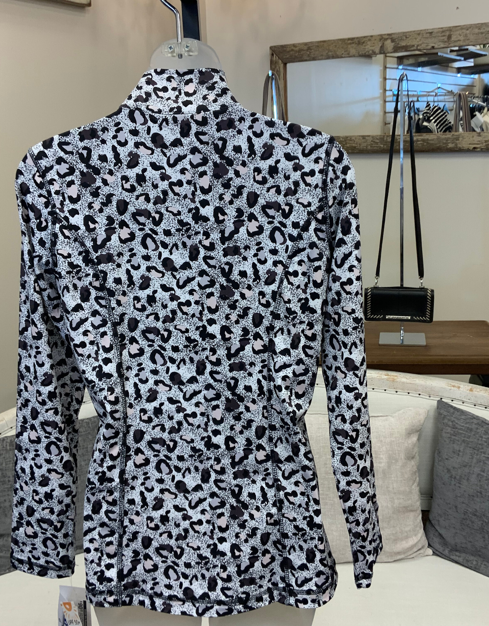Lulu B Lulu B Leopard Print Zip Up Jacket