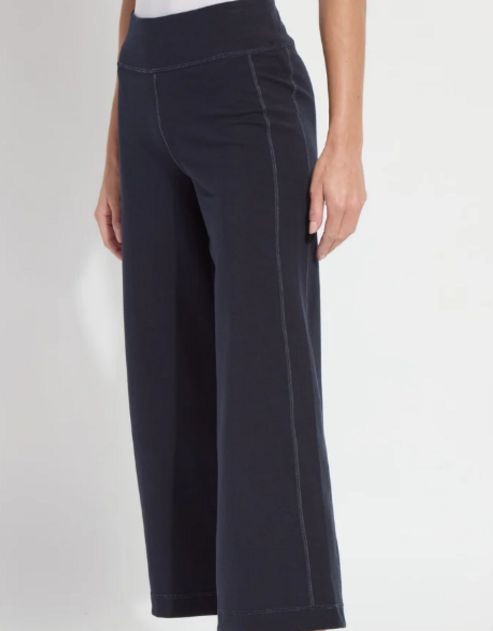 Lysse Lysse  Navy/Grey Reversible Wide Cropped Leg Jogger