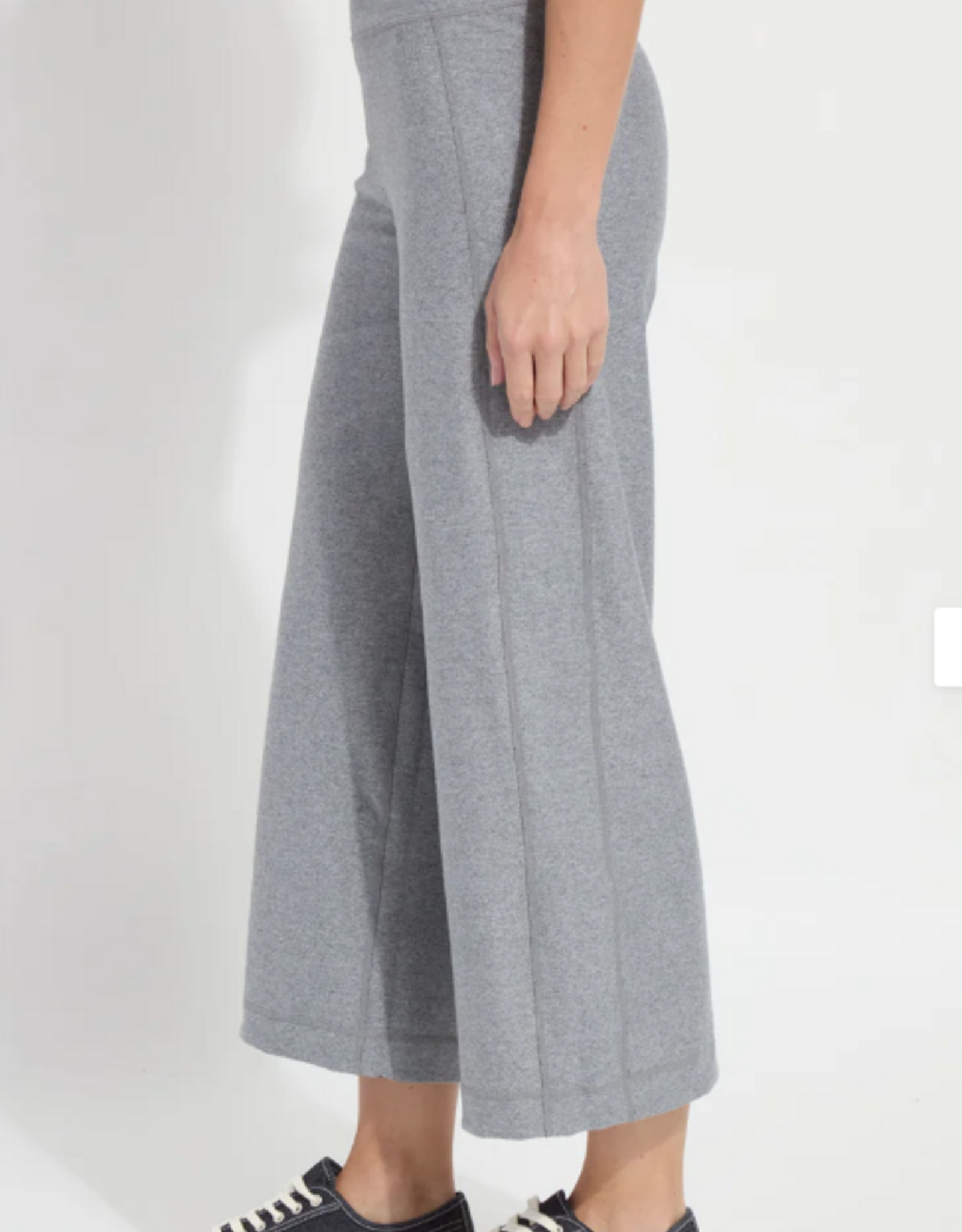 Lysse Lysse  Navy/Grey Reversible Wide Cropped Leg Jogger