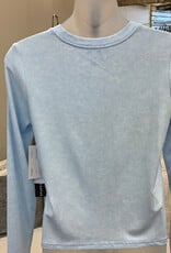 Tribal Tribal Hydrangea  Round Neck L/S Button Up Cardigan