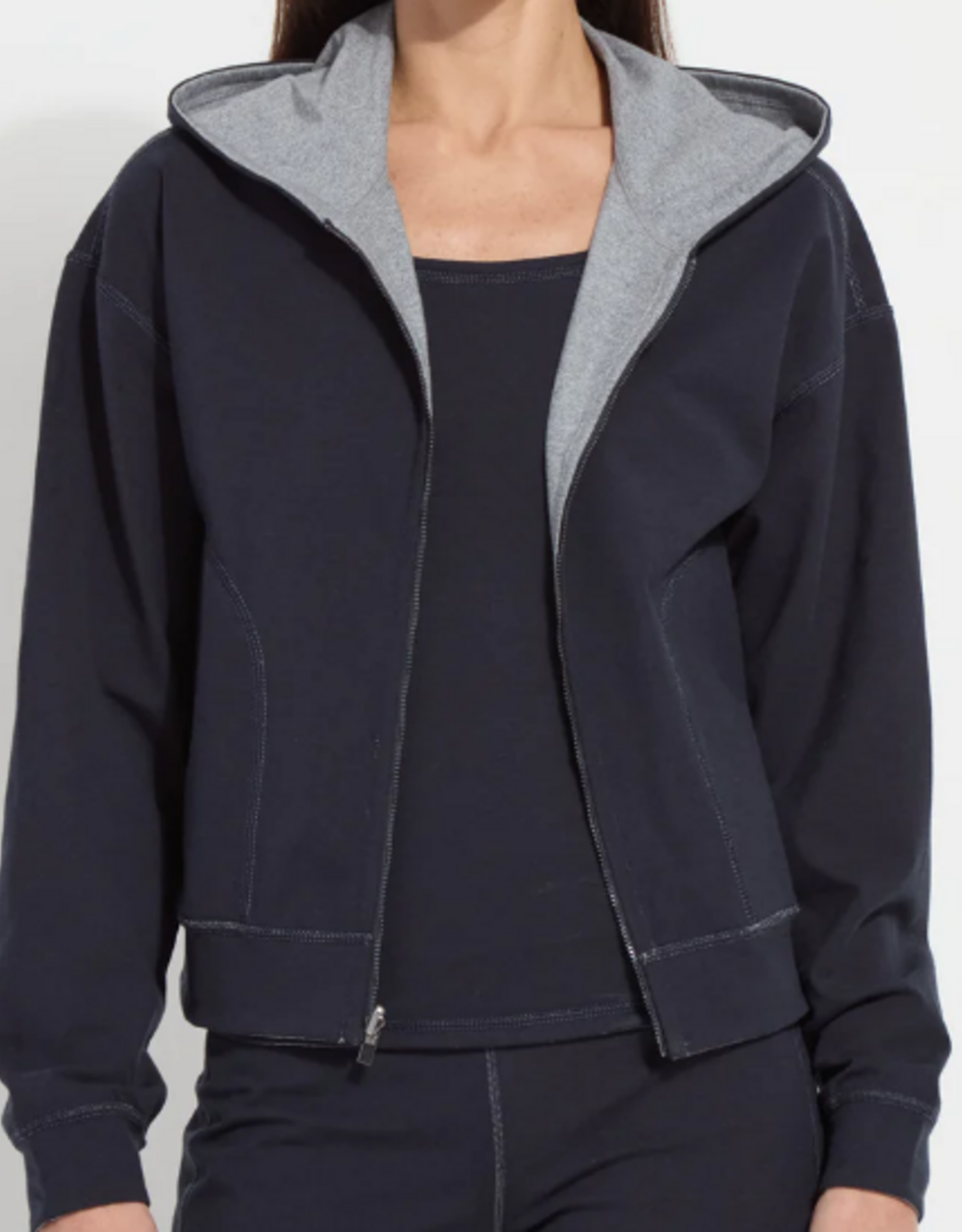 Lysse Lysse Navy/Grey  Reversible Long Sleeve Hoodie