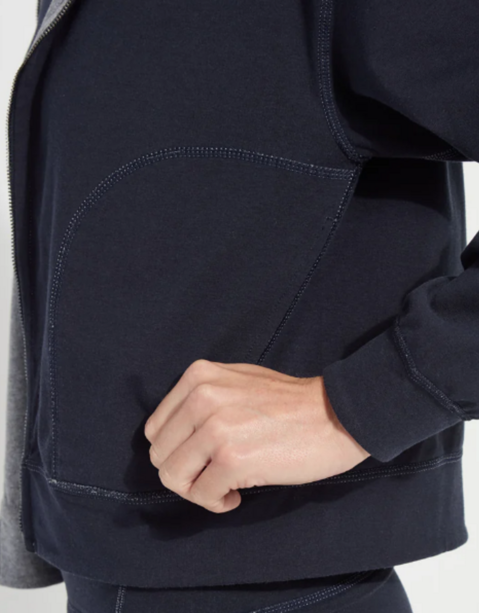 Lysse Lysse Navy/Grey  Reversible Long Sleeve Hoodie