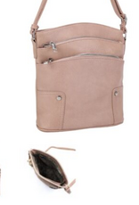 Coronet Jewelry Co Coronet Blush  Zip Crossbody w/ Strap