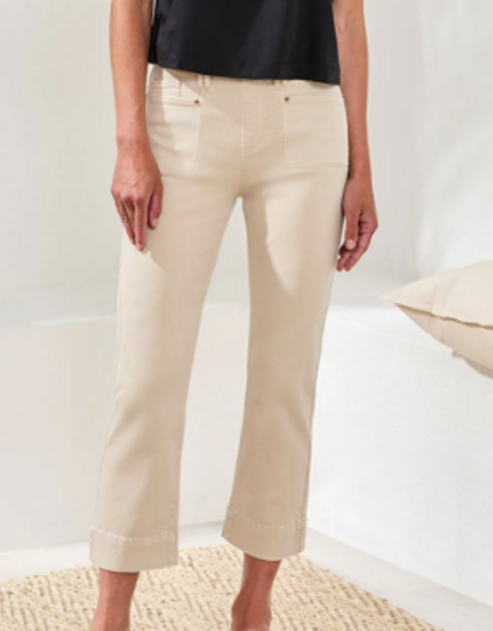 Tribal Tribal Canvas 5PKT Pull On Kick Flare Capri