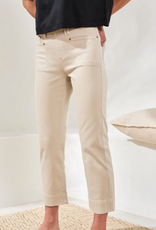 Tribal Tribal Canvas 5PKT Pull On Kick Flare Capri