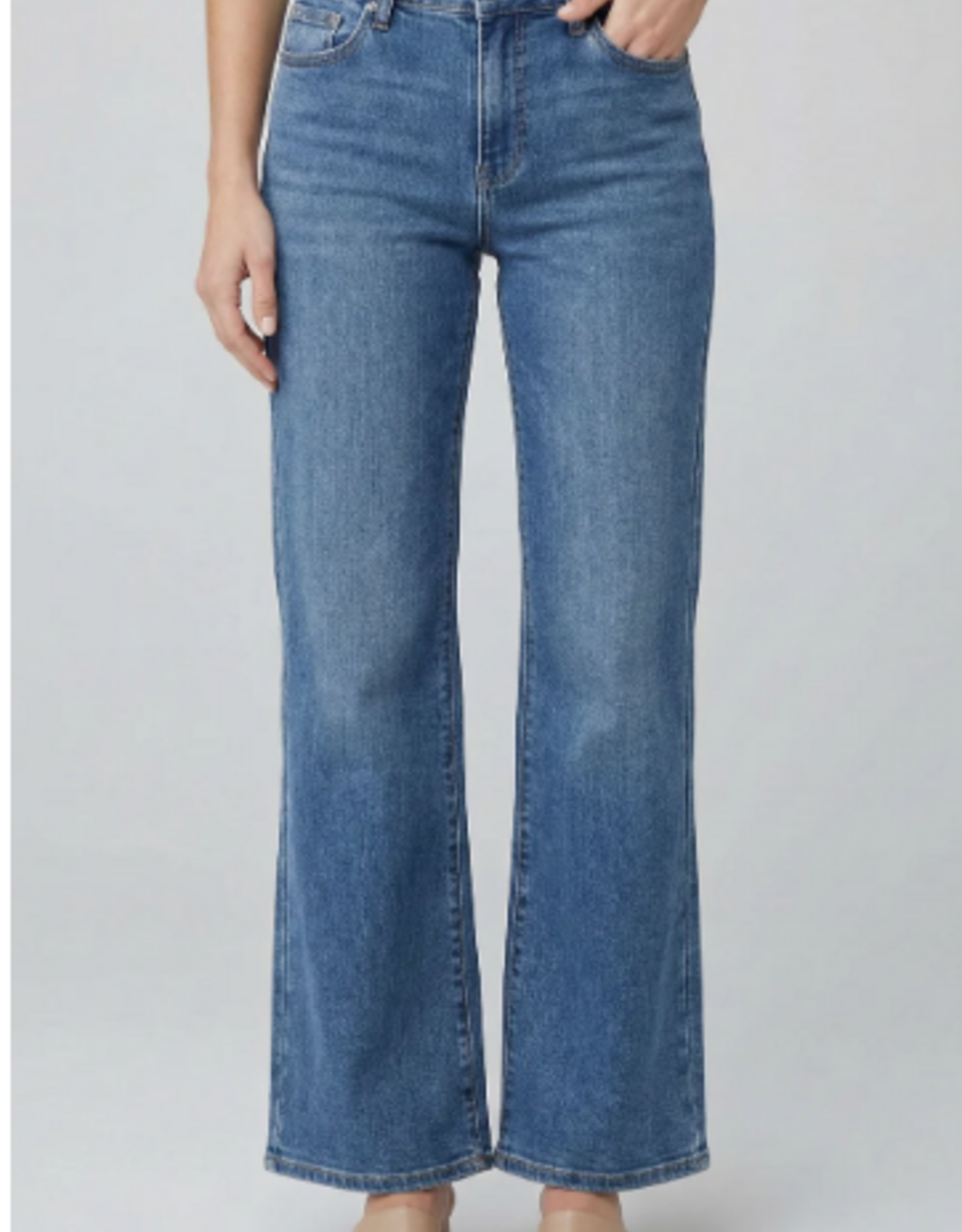 Tribal APNY Medium Indigo Mid-Rise Mini Boot Jean