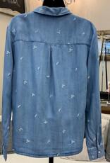 Dex Dex Medium Blue Wash w/Embellishments  Button Up L/S