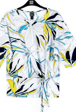 Clara Sunwoo Clara Sun Woo White multi Floral Side Tie Top