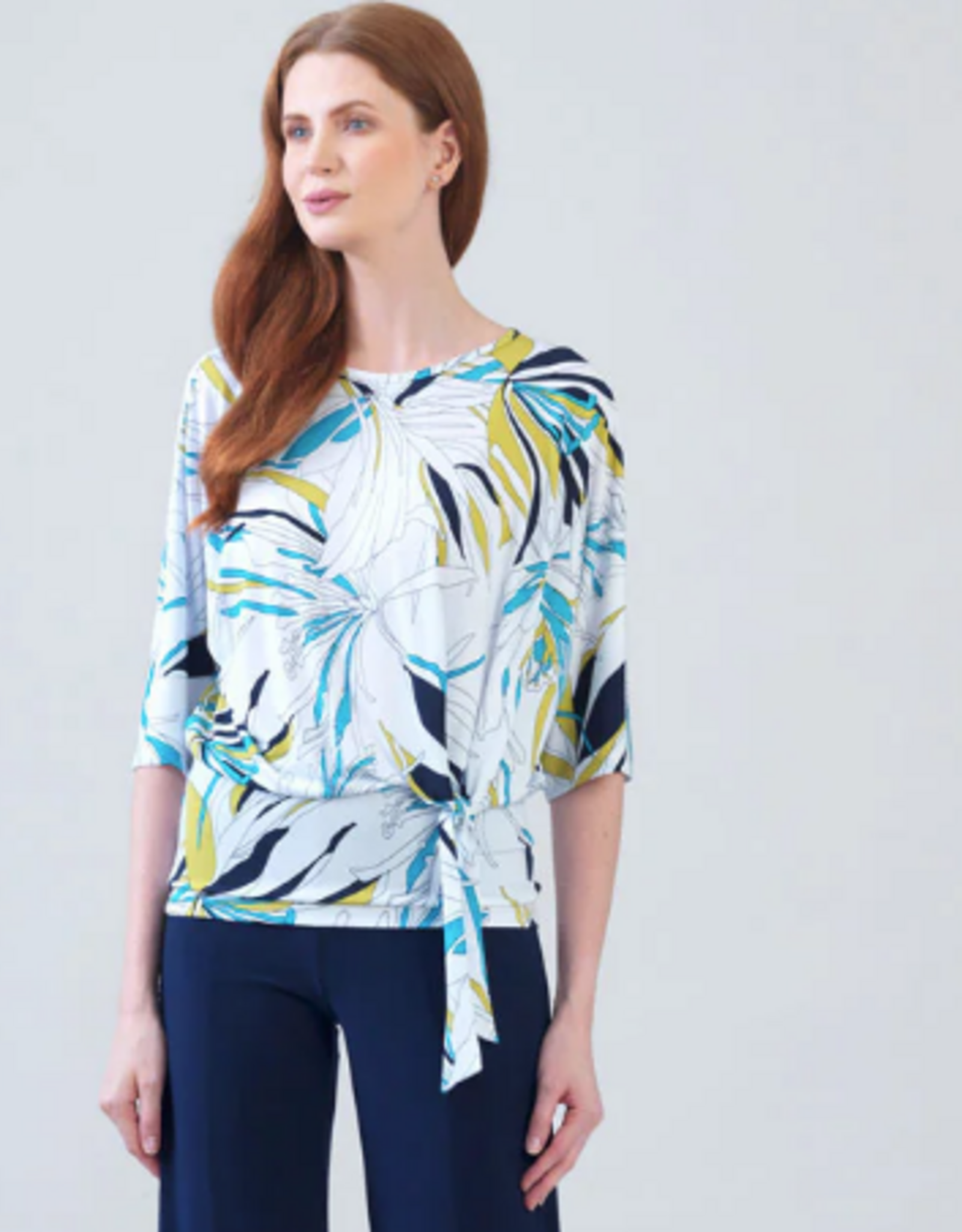 Clara Sunwoo Clara Sun Woo White multi Floral Side Tie Top