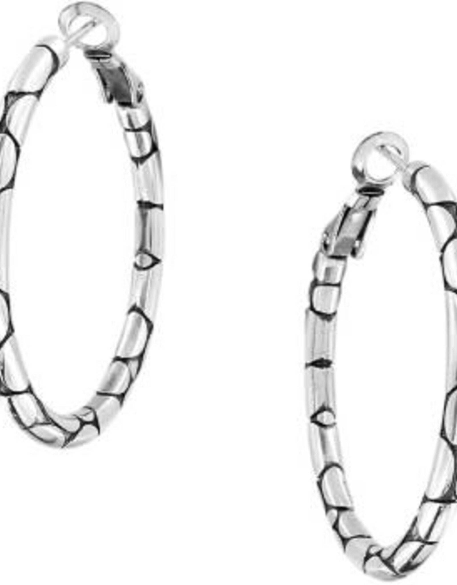 Brighton Brighton JA5420 Silver Pebble Small Hoop Earring