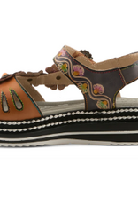 L' Artiste L' Artiste Laga  Navy Multi Sling Back Sandal