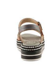 L' Artiste L' Artiste Laga  Navy Multi Sling Back Sandal