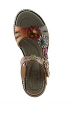 L' Artiste L' Artiste Laga  Navy Multi Sling Back Sandal