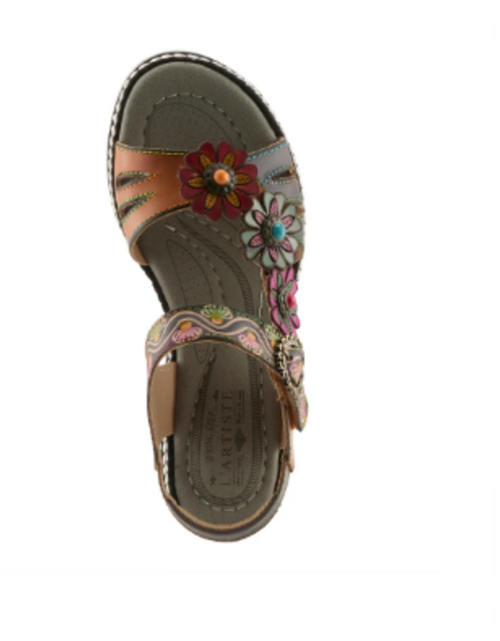 L' Artiste L' Artiste Laga  Navy Multi Sling Back Sandal