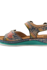 L' Artiste L' Artiste OffTrak  Multi Color Velcro Closure Sandal